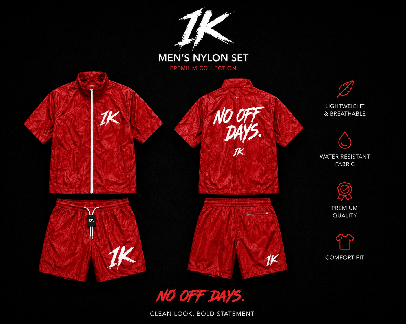 No Off Days Nylon Set