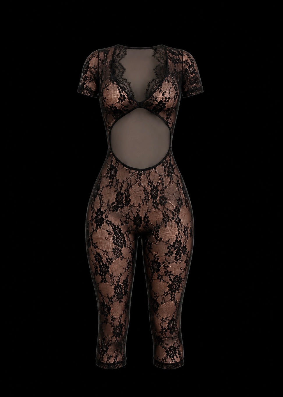 Mesh Cutout Romper✨